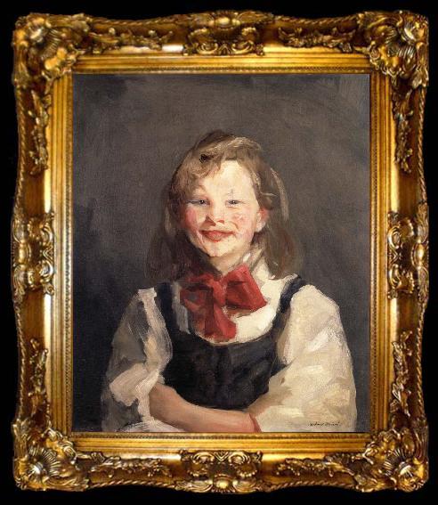 framed  Robert Henri Laughting Girl, ta009-2